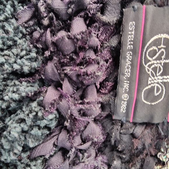 Vintage Estelle Gracer 1982 Vintage Ribbon Sweater Jacket - Picture 12 of 12